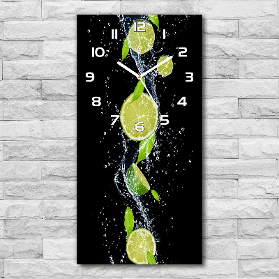 Vertical wall clock Lime