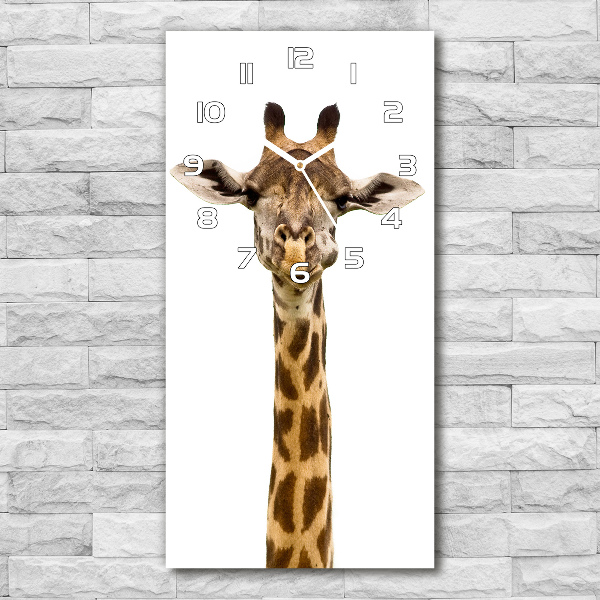 Vertical wall clock Giraffe