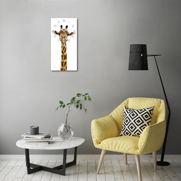 Vertical wall clock Giraffe