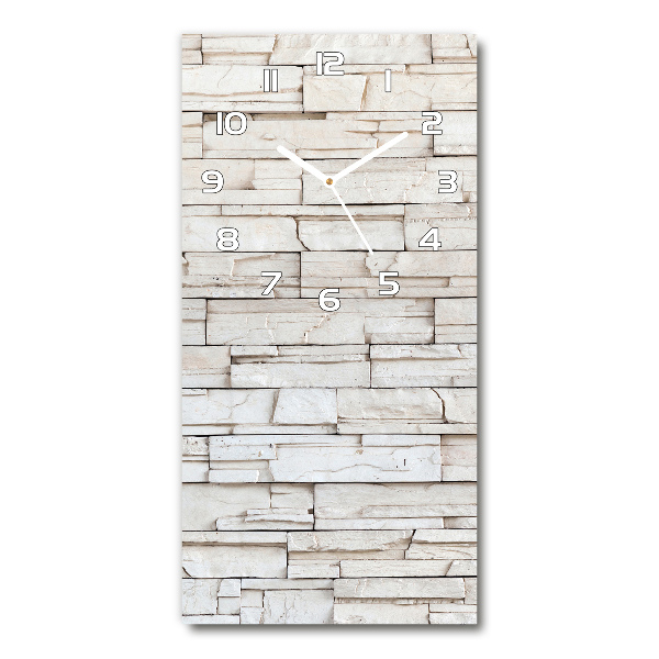 Vertical wall clock Stone wall