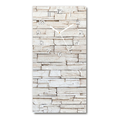 Vertical wall clock Stone wall