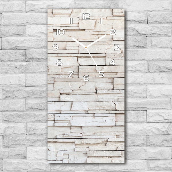 Vertical wall clock Stone wall