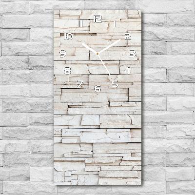 Vertical wall clock Stone wall