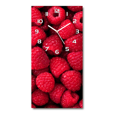 Modern vertical wall clock Raspberries