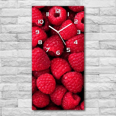 Modern vertical wall clock Raspberries