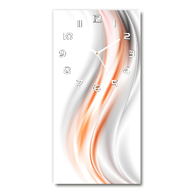 Modern vertical wall clock Wave abstraction