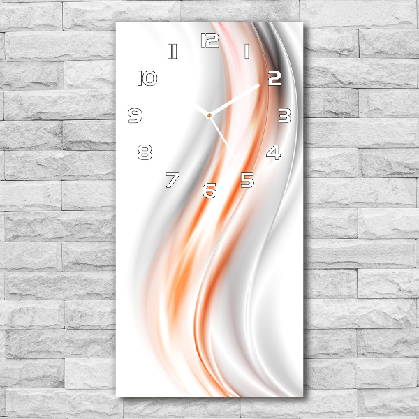 Modern vertical wall clock Wave abstraction