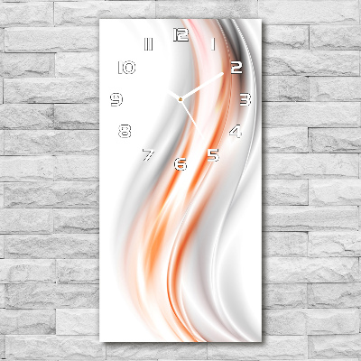 Modern vertical wall clock Wave abstraction