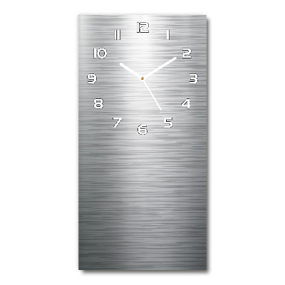 Vertical wall clock Metal background