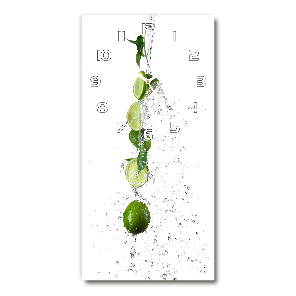 Vertical wall clock Lime