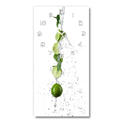 Vertical wall clock Lime