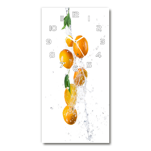 Vertical wall clock Oranges