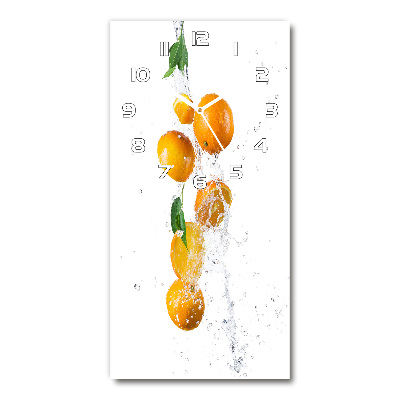 Vertical wall clock Oranges