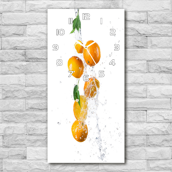 Vertical wall clock Oranges