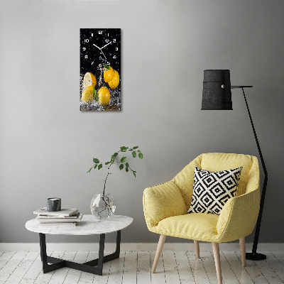 Vertical wall clock Lemon