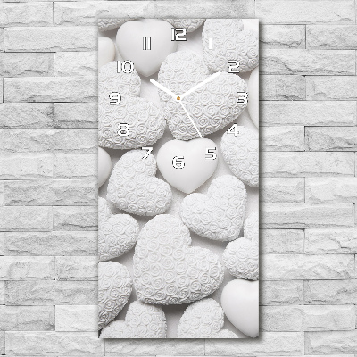 Vertical wall clock White background