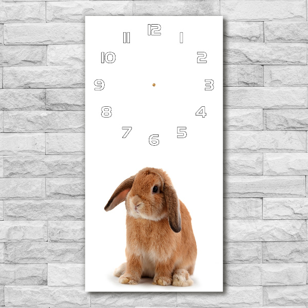 Vertical wall clock Rabbit