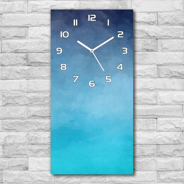 Vertical rectangular wall clock Smoke