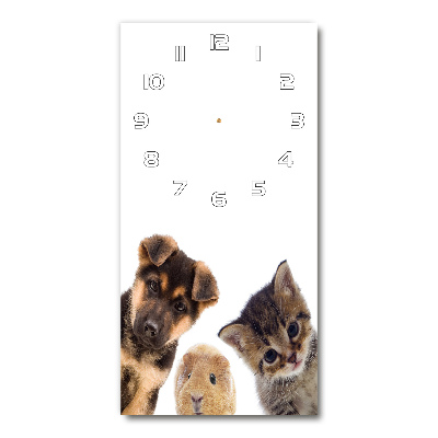 Vertical wall clock Pets