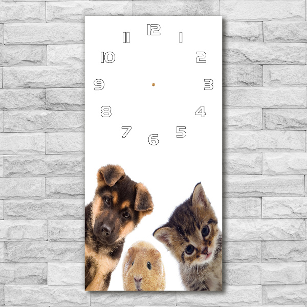 Vertical wall clock Pets