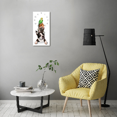 Vertical wall clock Pets