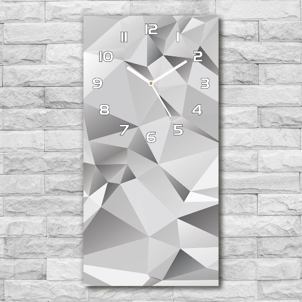 Vertical wall clock 3D abstraction