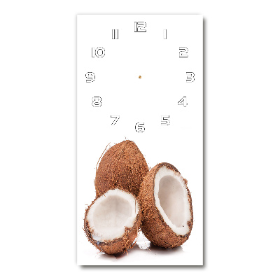 Modern vertical wall clock Coconut