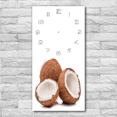 Modern vertical wall clock Coconut