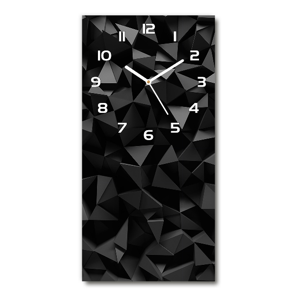 Modern vertical wall clock 3D abstraction