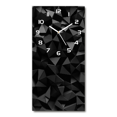 Modern vertical wall clock 3D abstraction