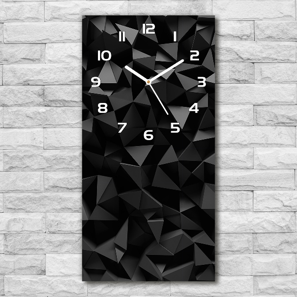 Modern vertical wall clock 3D abstraction