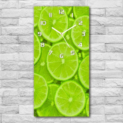 Vertical wall clock Lime