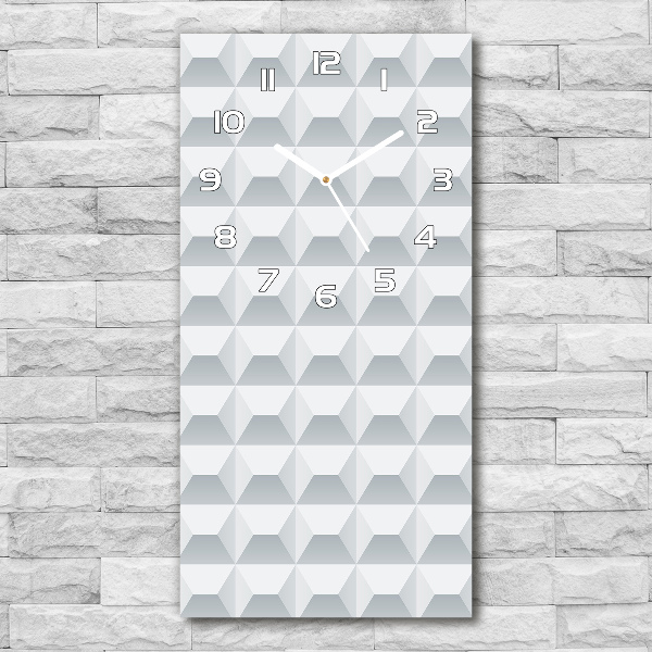 Vertical wall clock Geometric background