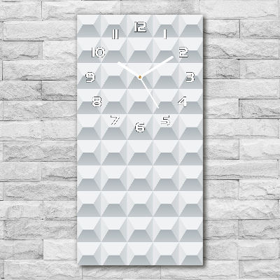 Vertical wall clock Geometric background