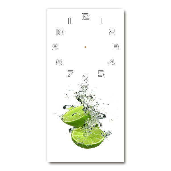 Vertical wall clock Lime