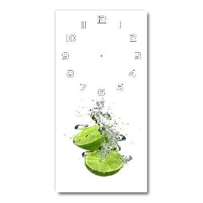 Vertical wall clock Lime