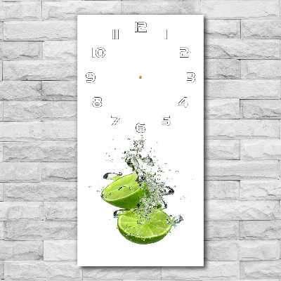 Vertical wall clock Lime