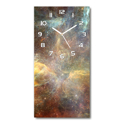 Vertical rectangular wall clock Cosmos