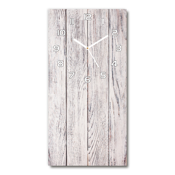 Vertical rectangular wall clock Wooden wall