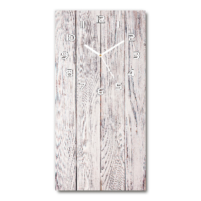 Vertical rectangular wall clock Wooden wall