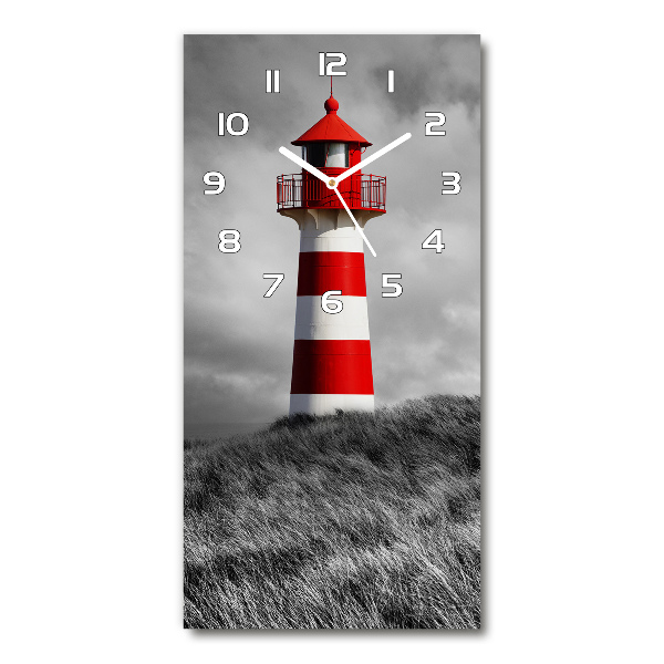 Vertical rectangular wall clock Lighthouse