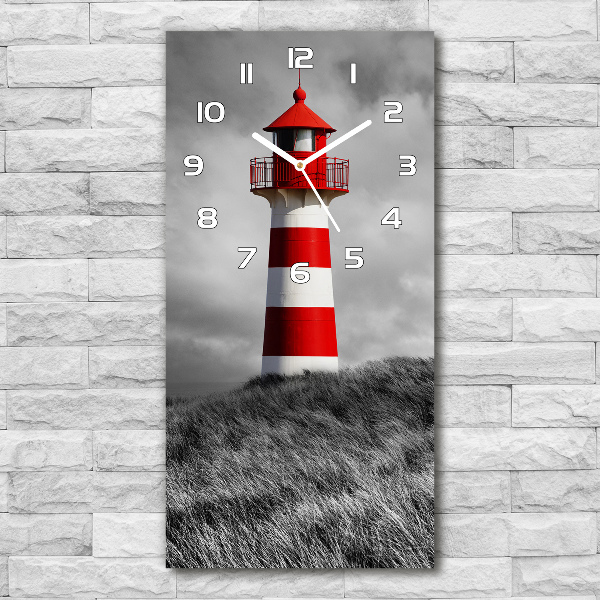 Vertical rectangular wall clock Lighthouse