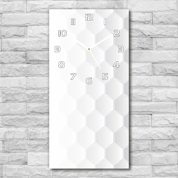 Vertical wall clock Geometric background