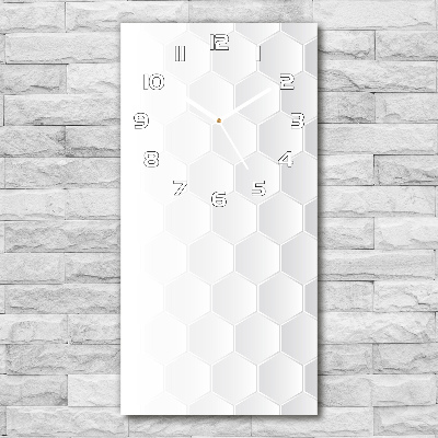 Vertical wall clock Geometric background