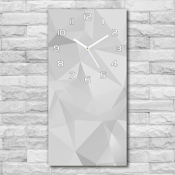 Vertical rectangular wall clock Abstraction of the triangle