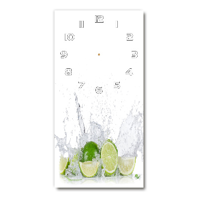 Vertical rectangular wall clock Lime