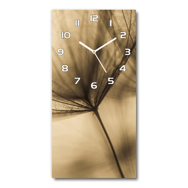 Vertical wall clock Dandelion seed