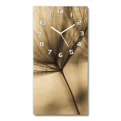 Vertical wall clock Dandelion seed