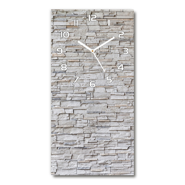 Vertical wall clock Stone wall