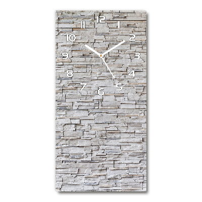 Vertical wall clock Stone wall